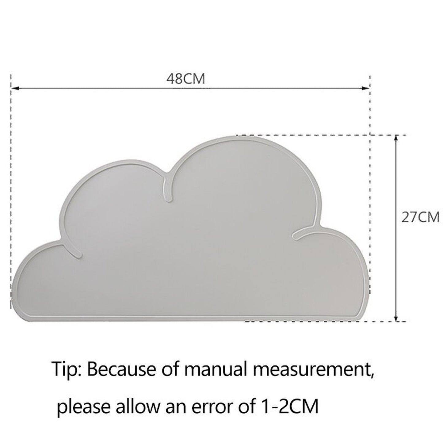 -雲のかたちのシリコン テーブル お食事マットマット ランチョンマット【mh0000011】 - mamahalo shop - ベビーキッズ ランチョンマット - べビー服 - 子供服 - 男の子 - 女の子