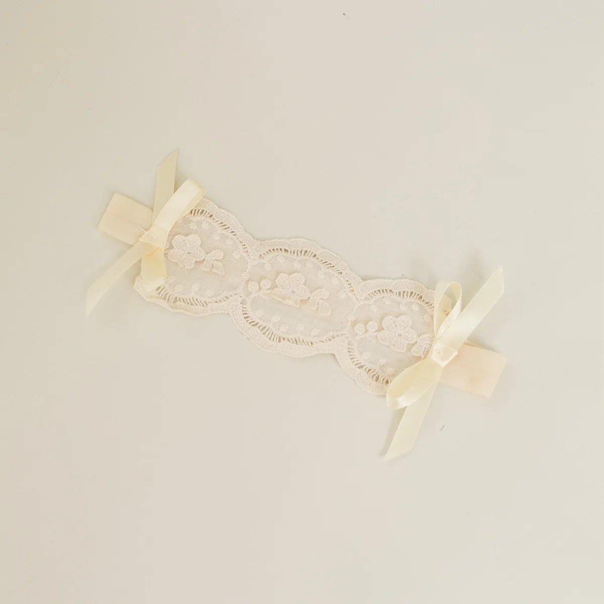 -ベビーロンパース ヘアバンドセット 長袖スカートボディスーツ レース ヘアリボン ベージュ【mh0006225】 - mamahalo shop - 長袖ロンパース - べビー服 - 子供服 - 男の子 - 女の子