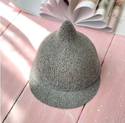 -ベビー帽子 とんがり 麦わら帽子 ストローハット キャップタイプ ピクミン帽子【mh0004744】 - mamahalo shop - ベビー用帽子 - べビー服 - 子供服 - 男の子 - 女の子