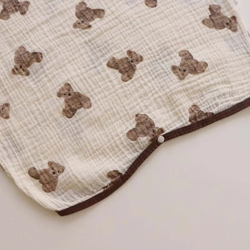 -ベビースリーパー パジャマ ベアくまプリント【mh0000043】 - mamahalo shop - スリーパー - べビー服 - 子供服 - 男の子 - 女の子