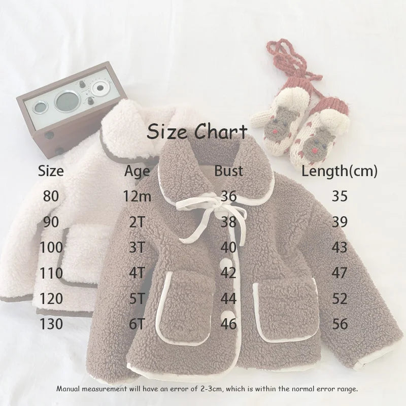 -キッズアウター ボアフリースジャケット リボンコート【mh0003479】 - mamahalo shop - ショートコート・ジャケット・ジャンパー - べビー服 - 子供服 - 男の子 - 女の子