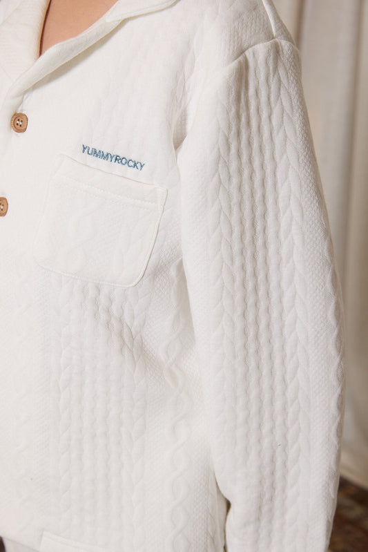 yummy&rocky | Cotton Embroidery Print Home Set コットン刺繍プリントルームウェア【mh0020096】