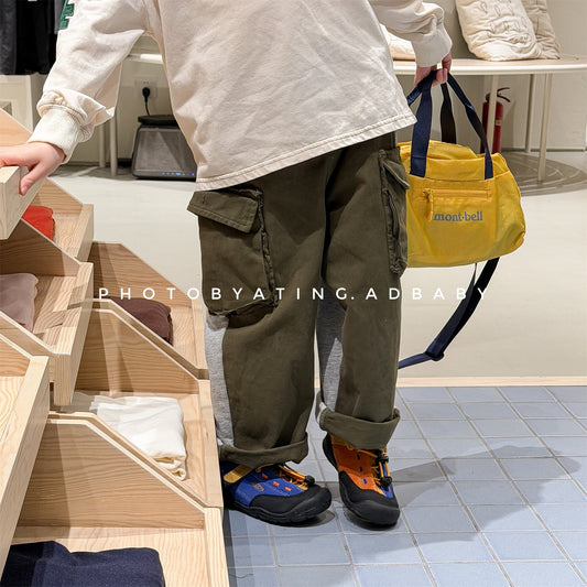 Spliced Sweatpants Cargo Pants 切り替え スウェット カーゴパンツ【mh0012080】