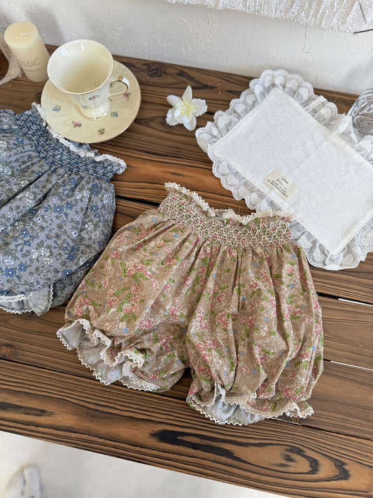 Lace Floral Lantern Shorts レース付花柄ランタンショーツ【mh0012114】