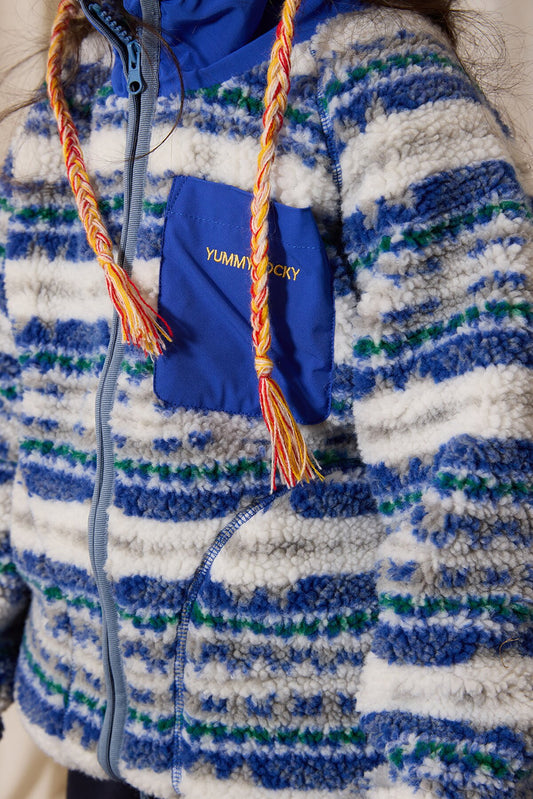 yummy&rocky | Imitation Lambswool Zipper Shirt スタンドカラーボアジップシャツ【mh0020098】