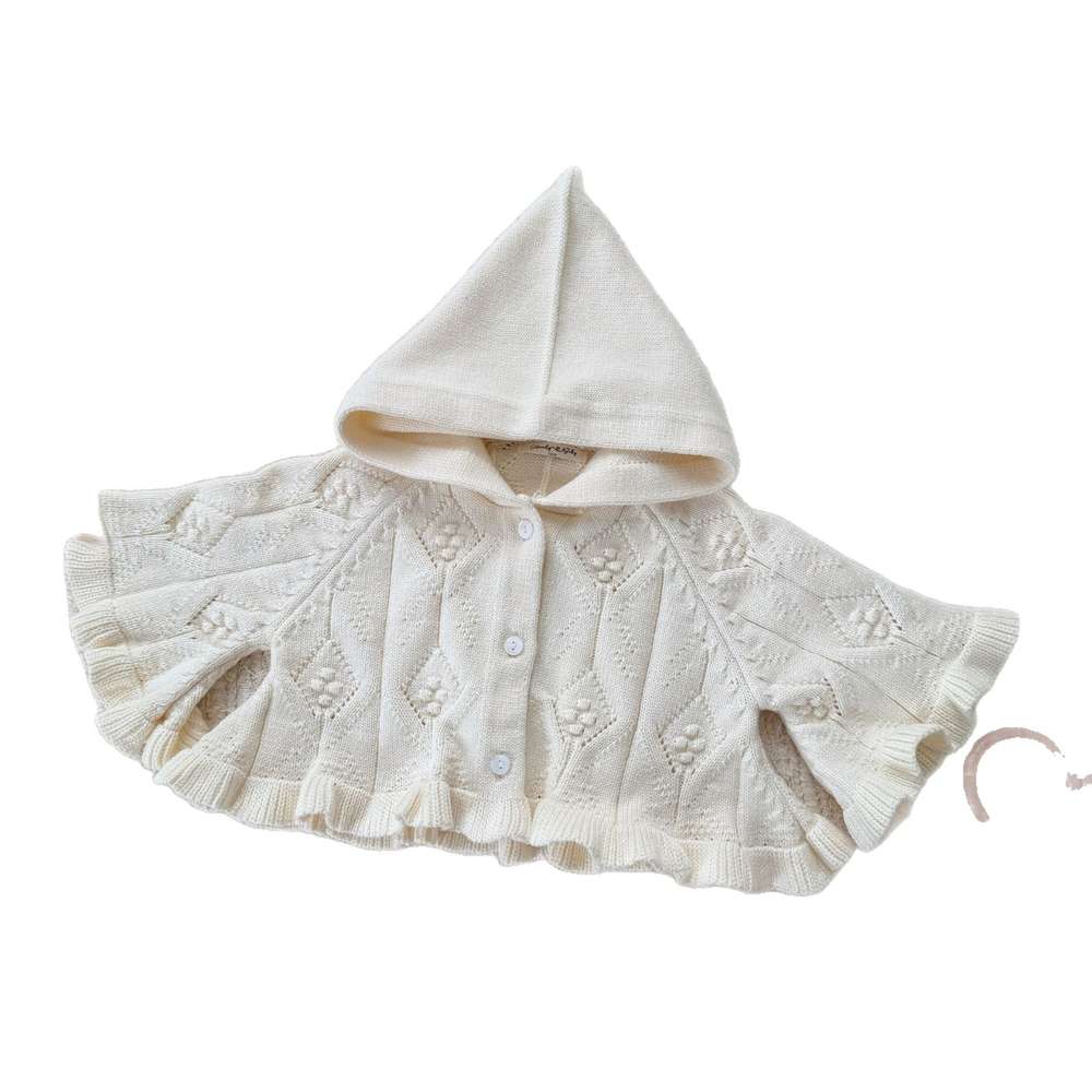 フーディポンチョ フード付きケープ 赤ずきんちゃん カーディガン【mh0011524】