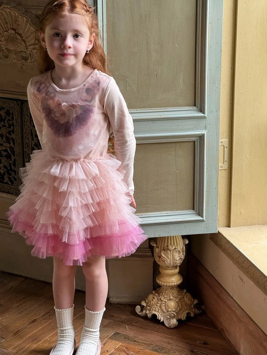 -スパンコールチュール長袖ドレスワンピース【mh0011216】 - mamahalo shop - 長袖ワンピース - べビー服 - 子供服 - 男の子 - 女の子