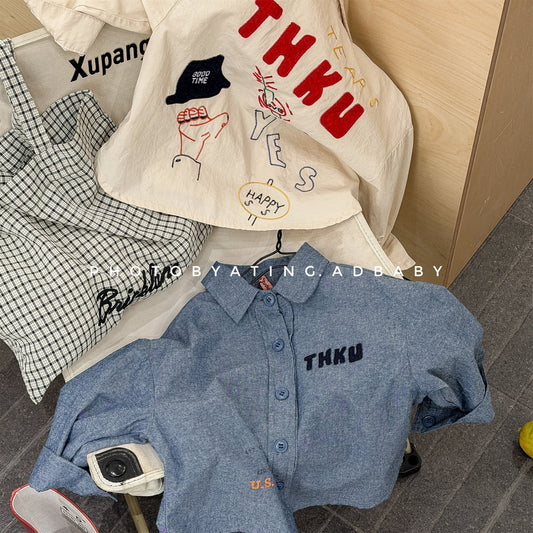 Embroidered Shirt Spring Top 刺繍 シャツ トップス【mh0012079】