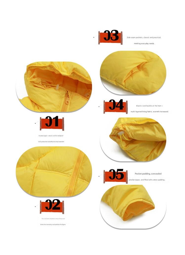 Pawpaw Liu | Yellow Warm Short Down Jacket イエロー ショート ダウンジャケット【mh0020088】