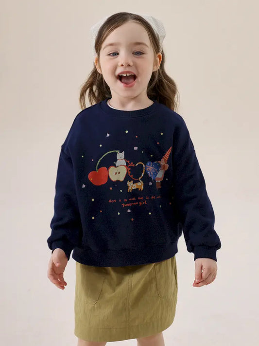 -アニマルプリント長袖スウェットトレーナー【mh0011297】 - mamahalo shop - トレーナー・フーディ - べビー服 - 子供服 - 男の子 - 女の子