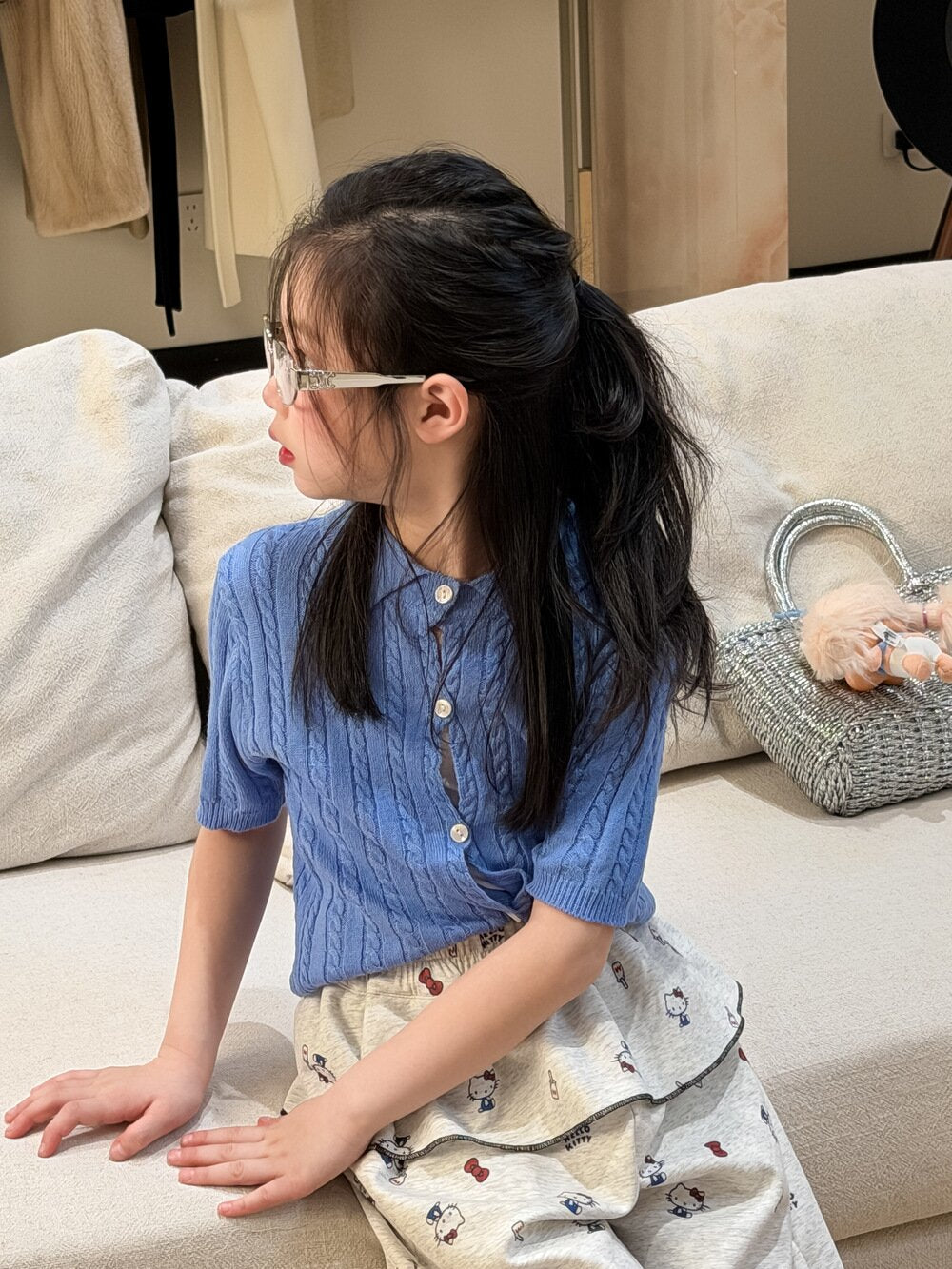 Lapel Knitted Short Sleeve Polo Shirt 襟付き半袖ニットポロシャツ【mh0012102】