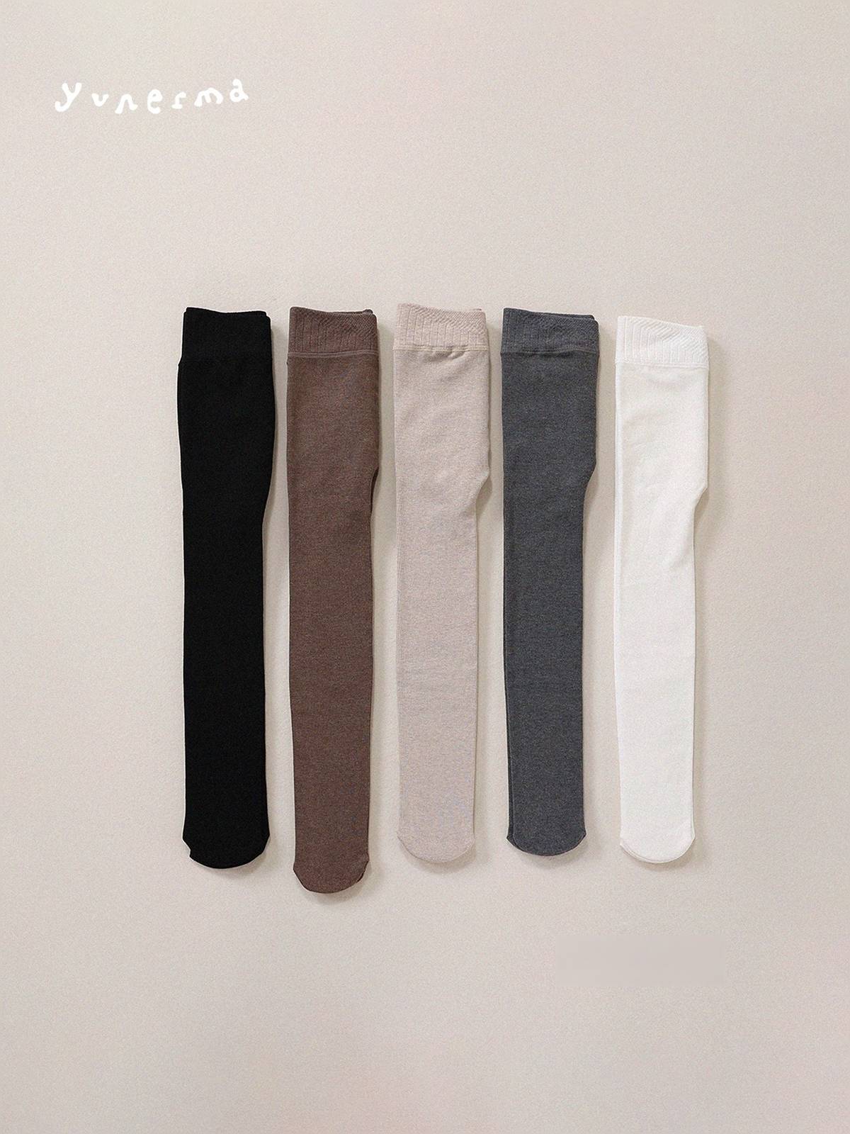 -キッズ タイツ 裏起毛 暖かい レギンス 無地 ファッション【mh0011345】 - mamahalo shop - レギンスパンツ - べビー服 - 子供服 - 男の子 - 女の子