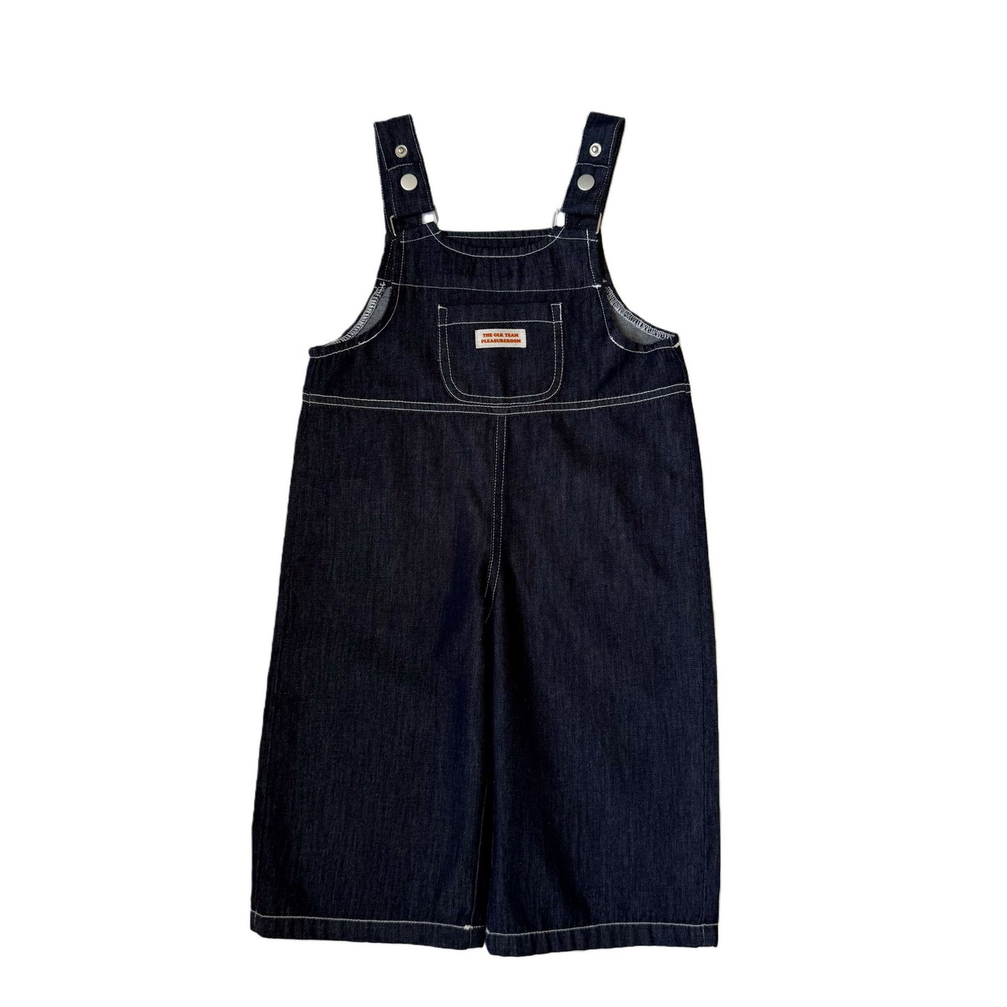 Denim Stitched Long Overalls デニム サロペットロングパンツ【mh0013650】