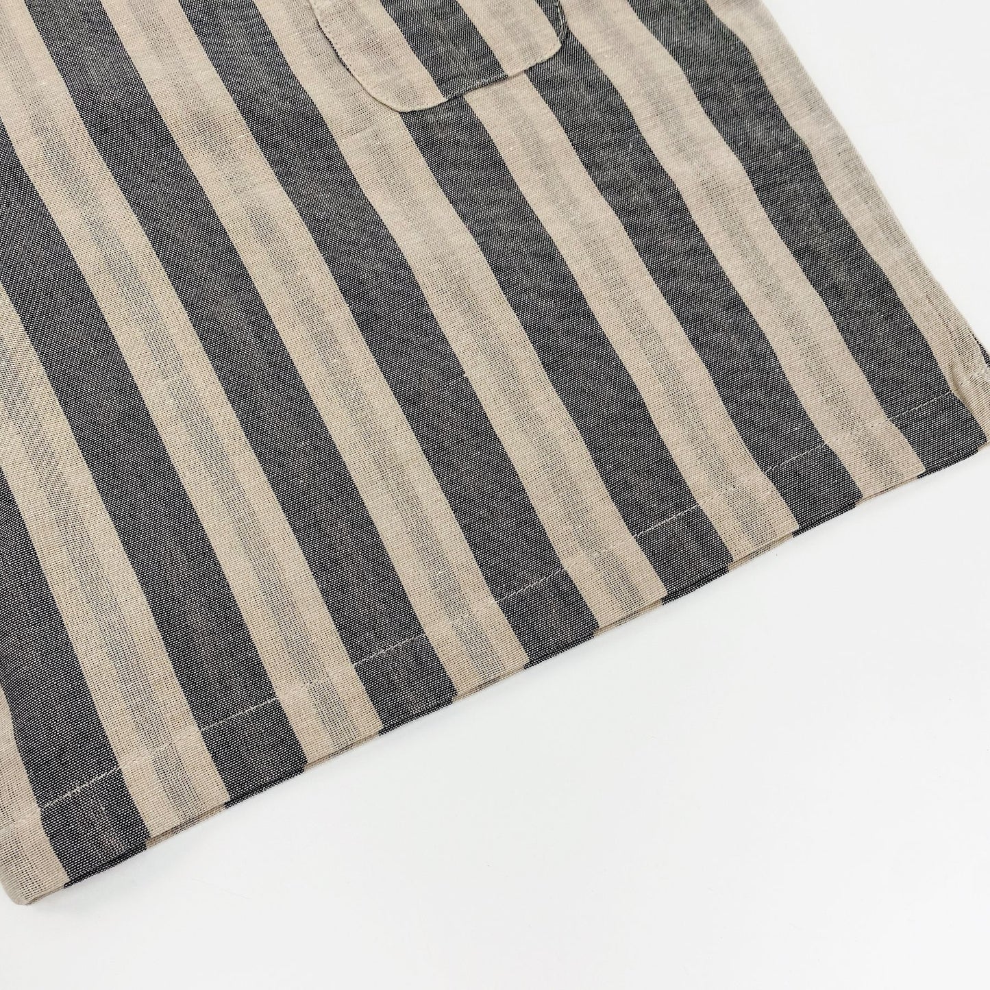 Striped Woven Cotton Vest ストライプ ノースリーブTシャツ【mh0013477】