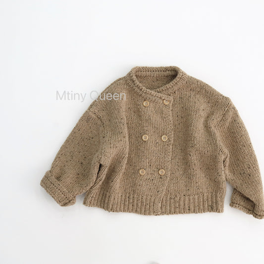 ダブルボタンカーディガン ニットジャケット【mh0011777】