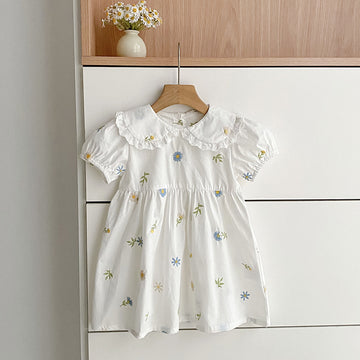 Floral Puff Sleeve Romper Dress パフスリーブ ロンパース ワンピース【mh0013167】