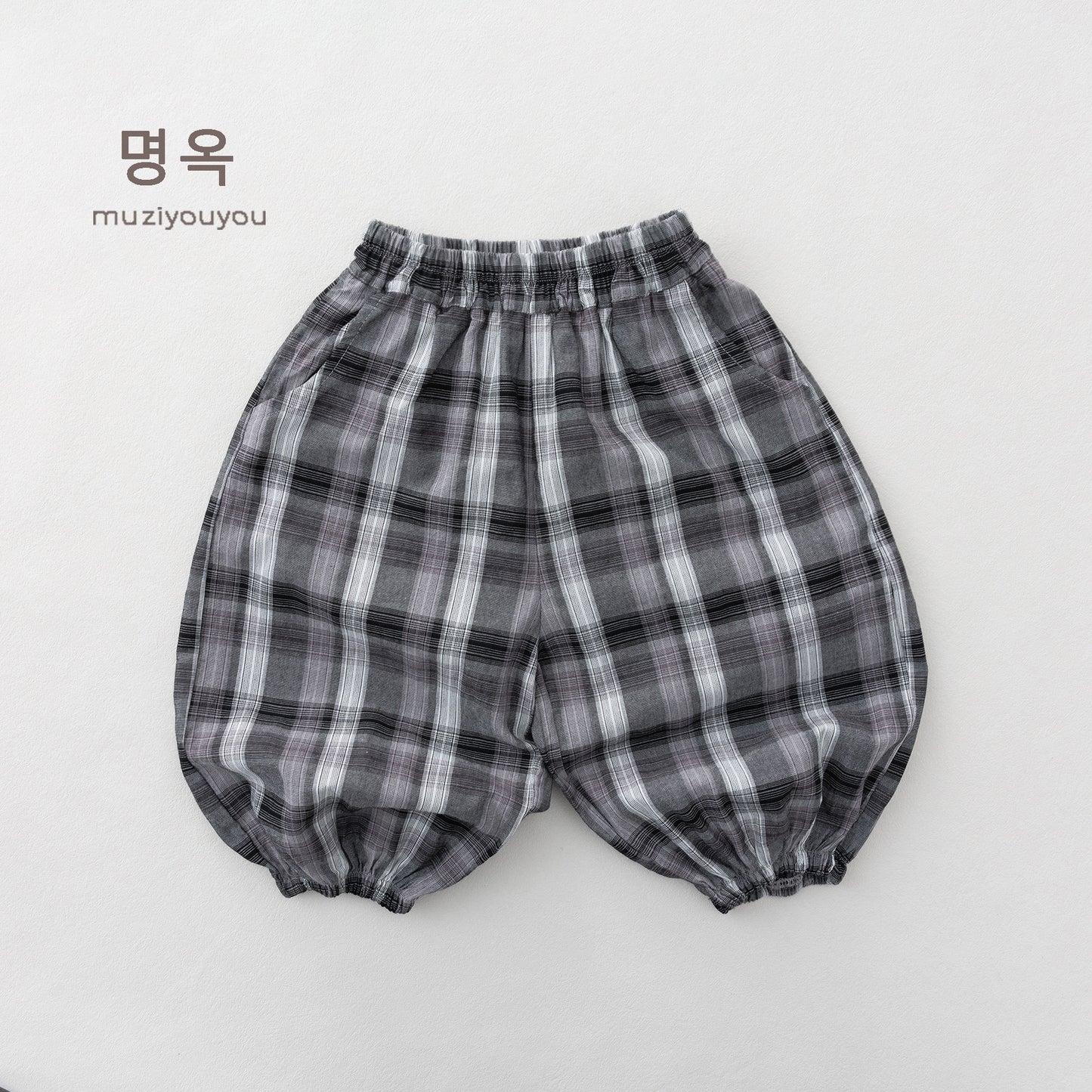 Check Casual Pocket Pants チェック ロングパンツ【mh0013613】