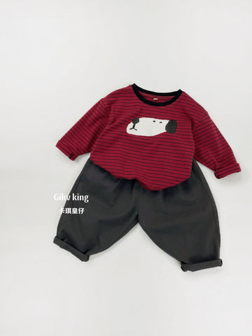 Cotton Loose Fit Straight Leg Pants コットン ロングパンツ【mh0012560】