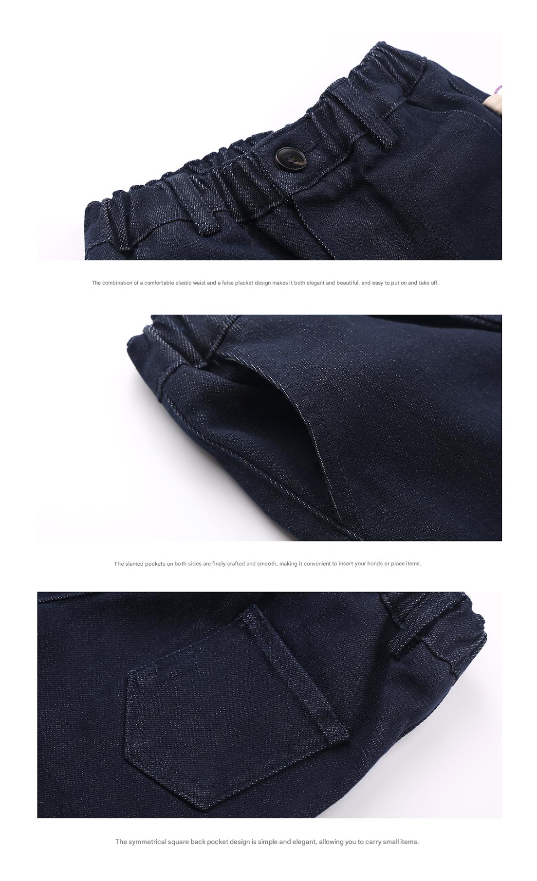 -シンプルベーシックストレートデニムパンツ【mh0011298】 - mamahalo shop - デニムパンツ - べビー服 - 子供服 - 男の子 - 女の子