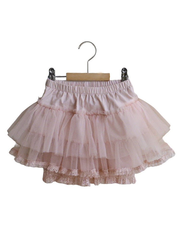 Tiered Tulle Skirt Pants チュール レーススカートパンツ【mh0012989】