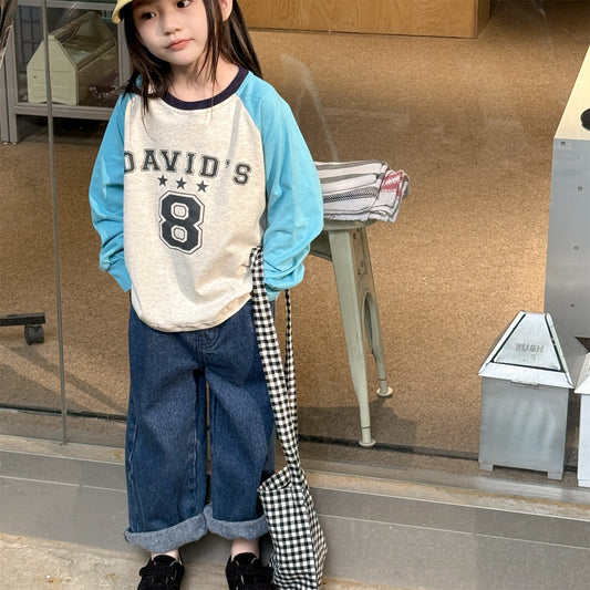 -キャラクタープリントポケットデニムパンツ ワイドパンツ【mh0010808】 - mamahalo shop - デニムパンツ - べビー服 - 子供服 - 男の子 - 女の子