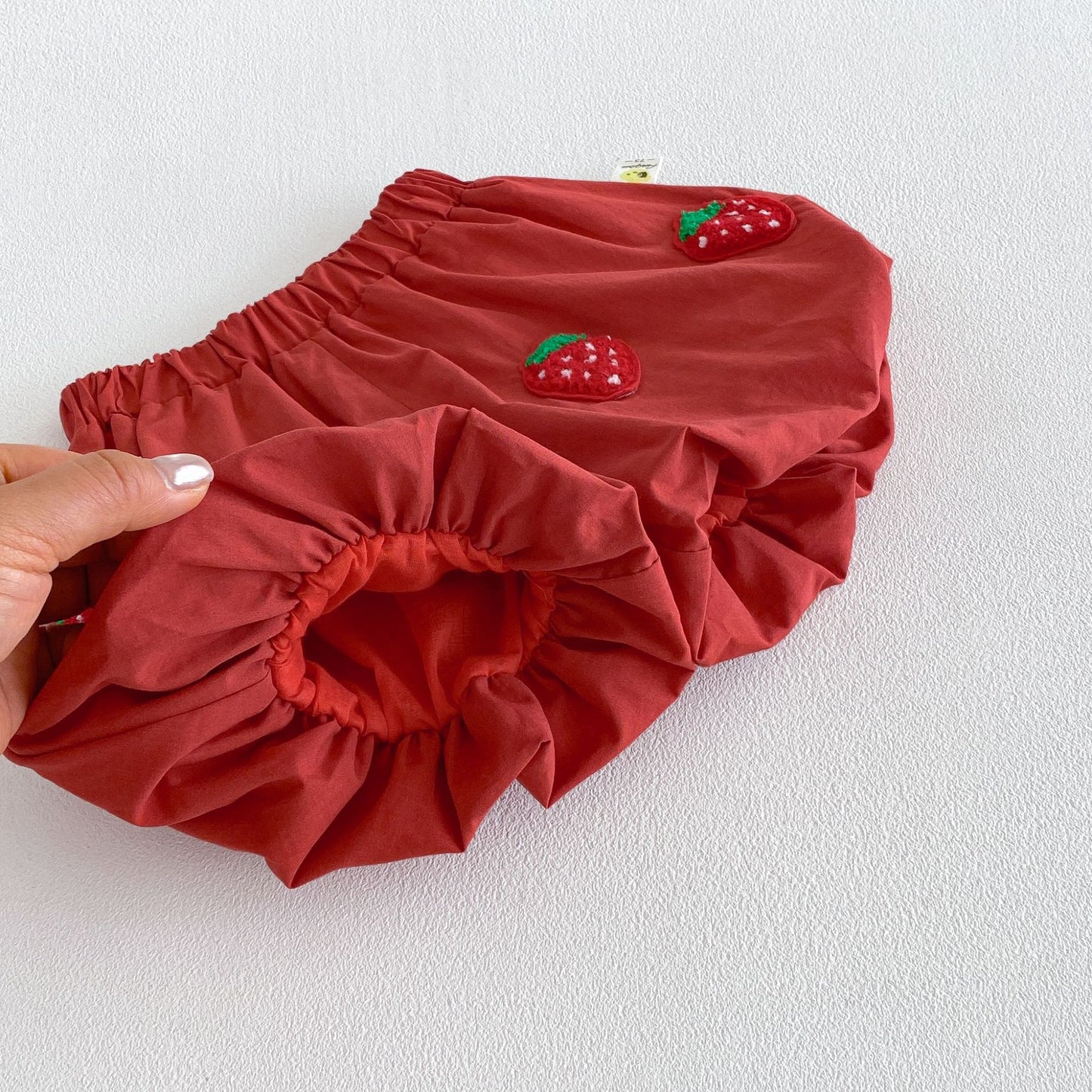 Strawberry Motif Vest Bud Pants Set ストロベリー ノースリーブセット【mh0013418】