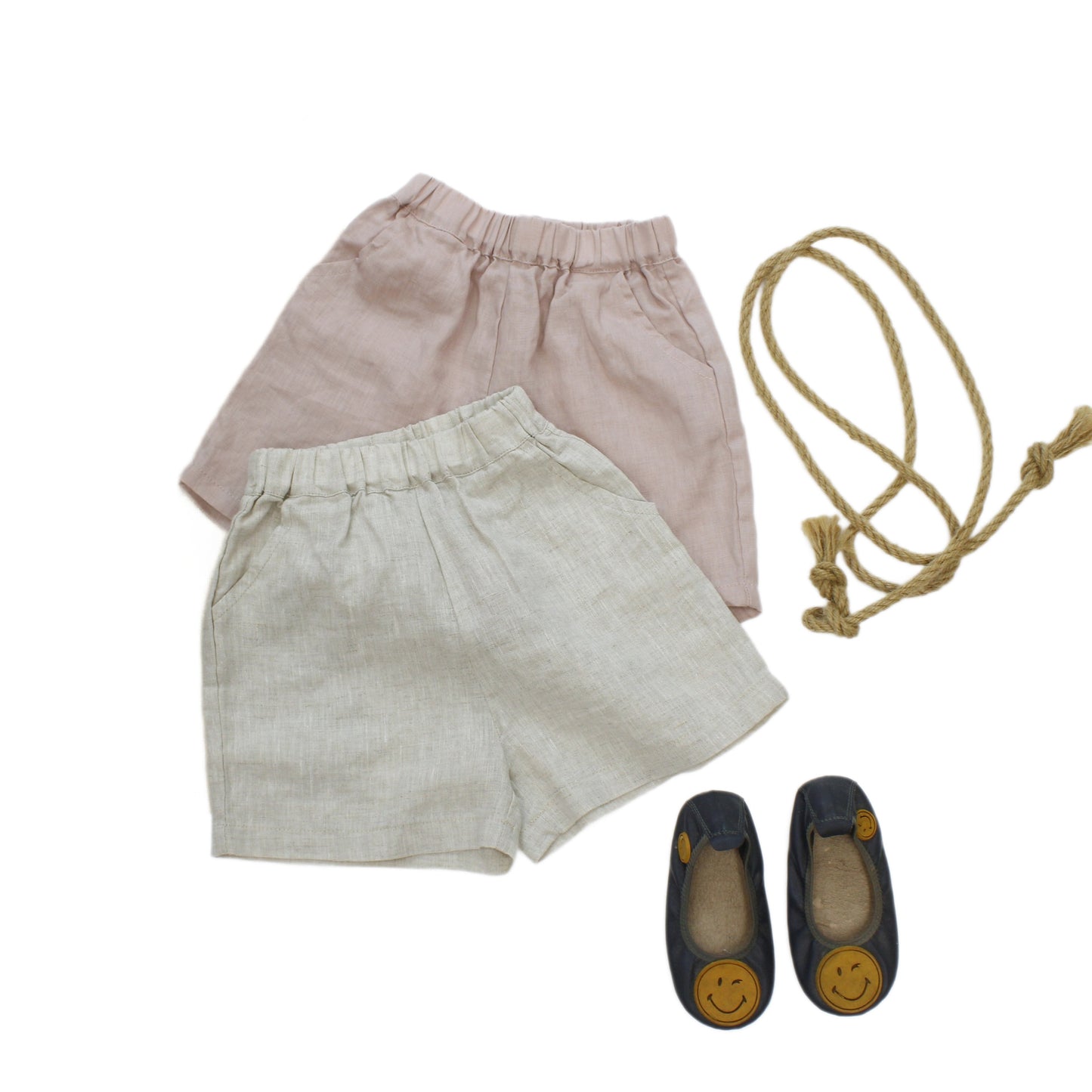Minimalist Casual Linen Shorts リネン ショートパンツ【mh0013634】