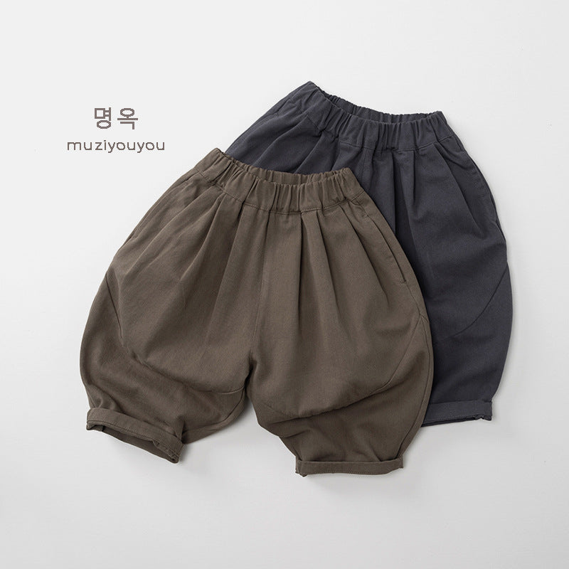 -シンプルバルーンルーズロングパンツ【mh0010881】 - mamahalo shop - ロングパンツ・スウェットパンツ - べビー服 - 子供服 - 男の子 - 女の子