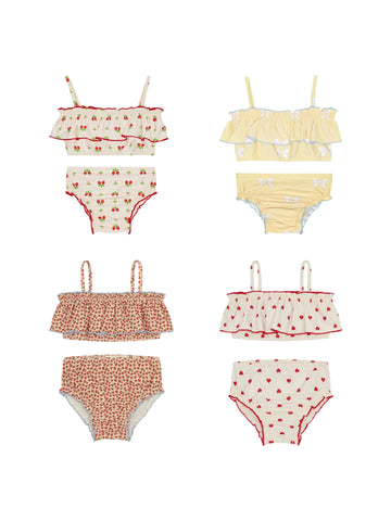 UPF50 Plus Cherry Heart Printed Bikini チェリー ハート 水着【mh0012596】