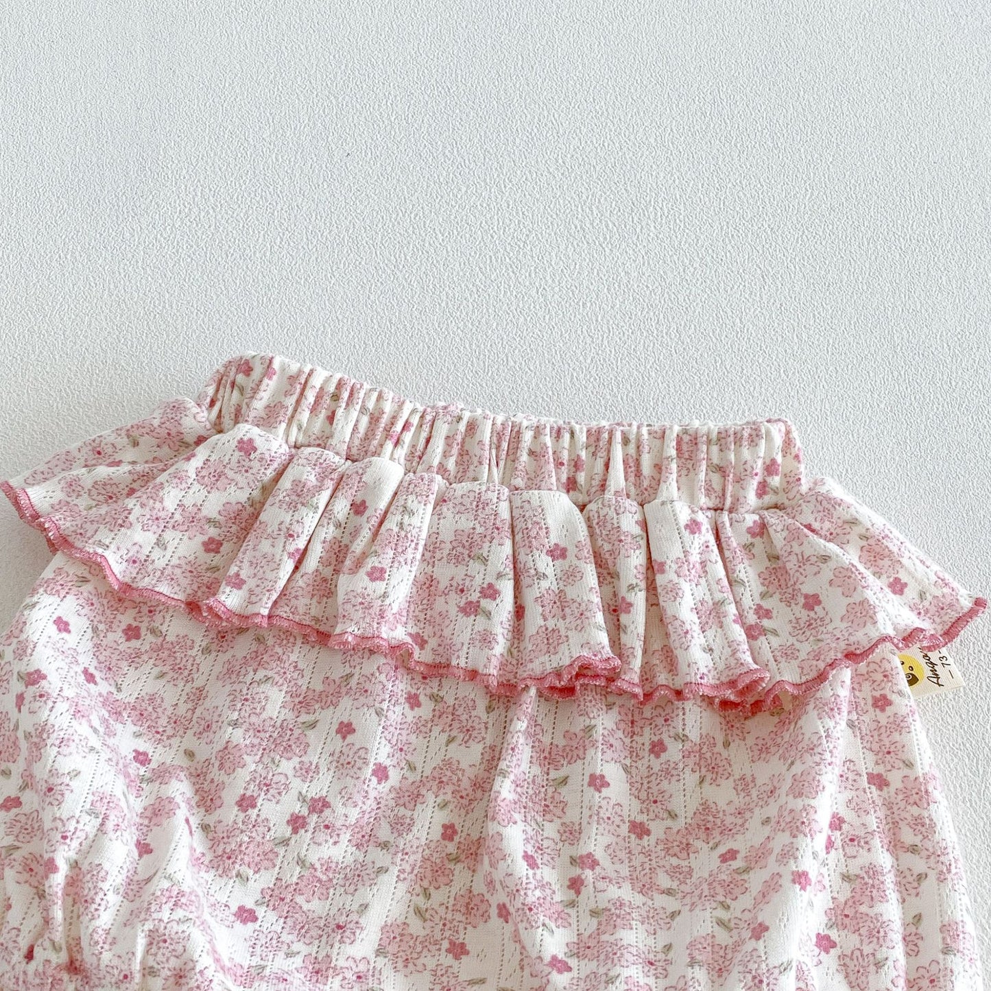 Floral Ruffle Tank Top Shorts Set 小花柄 キャミソールショートパンツ セット【mh0013432】