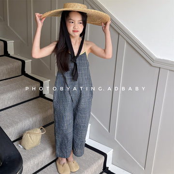 Gingham Check Cami Jumpsuit ギンガムチェック キャミソール オールインワン【mh0012654】
