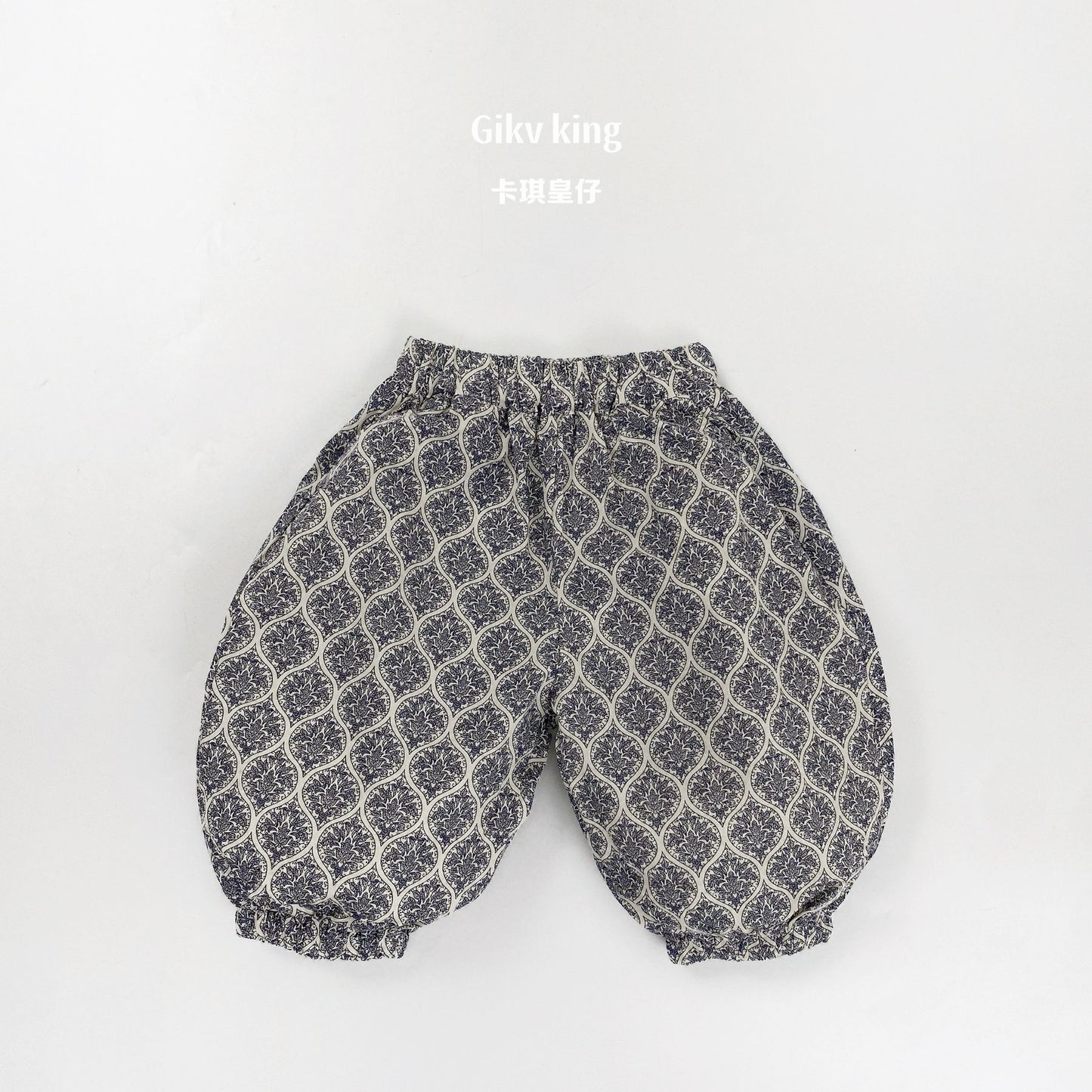 Printed Balloon Pants アラベスク ロングパンツ【mh0013472】
