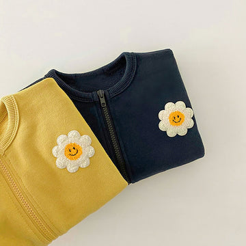 Sunflower Embroidered Jacket フラワー 刺繍 カーディガン【mh0012668】