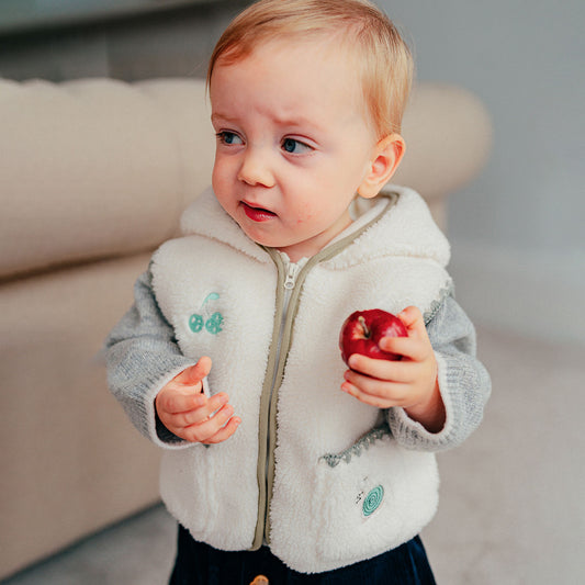 ベスト ボア素材 クマ耳フード ジップアップ アウター ベスト【mh0011641】