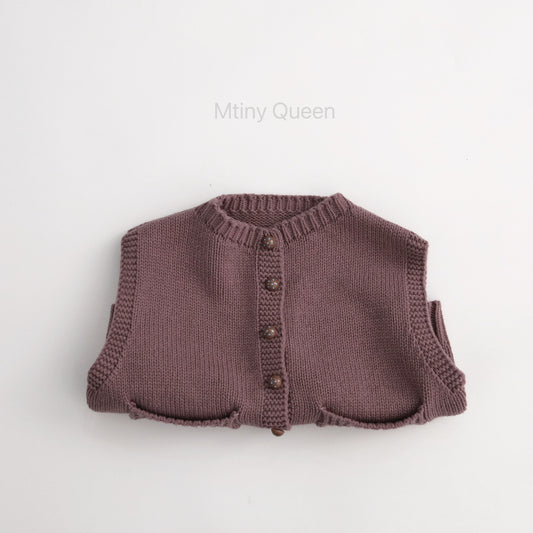 Cotton Knit Button Vest コットン ニット ベスト【mh0012509】