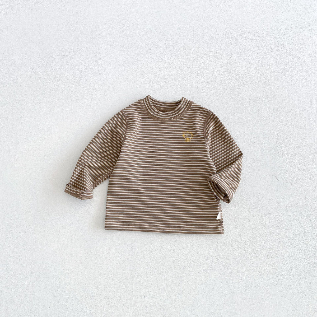 キッズ ボーダー ワンポイント刺繍 長袖Tシャツ / イージー ロングパンツ【mh0014771】