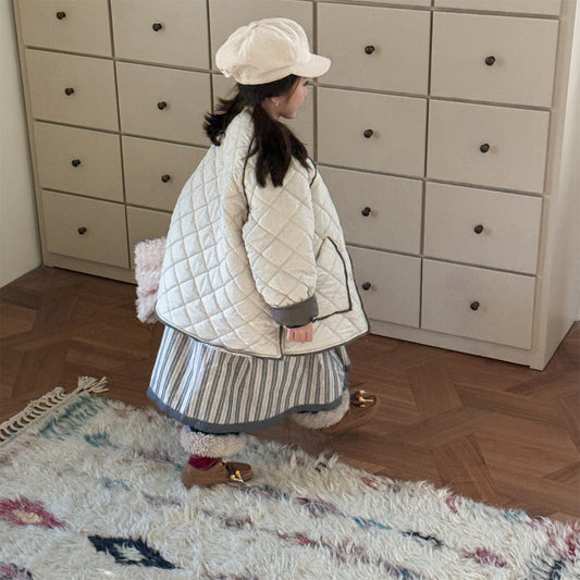 キルトジャケット ノーカラー キルティング アウター【mh0011924】