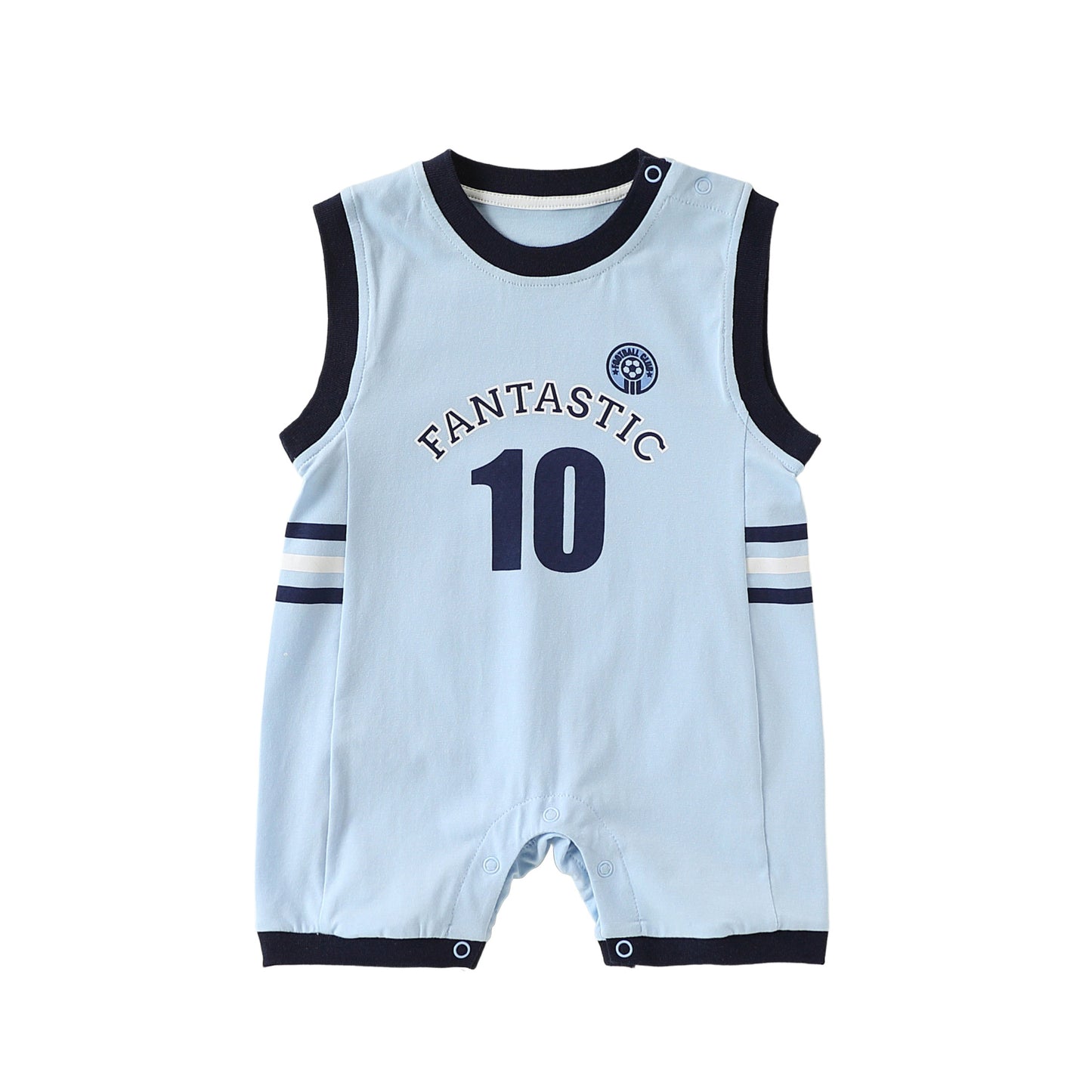 Sleeveless Athletic Bear Romper ナンバリング ノースリーブロンパース【mh0013505】