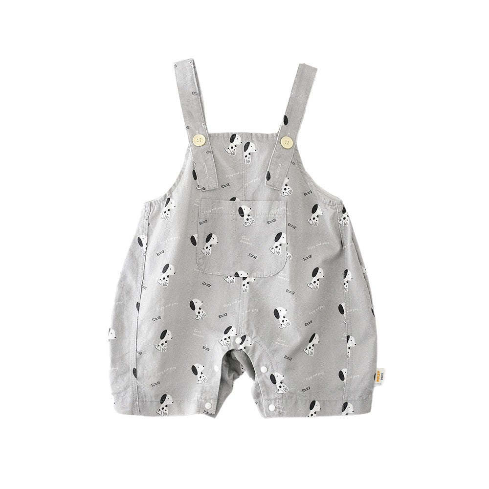 Puppy Graphic Overalls
