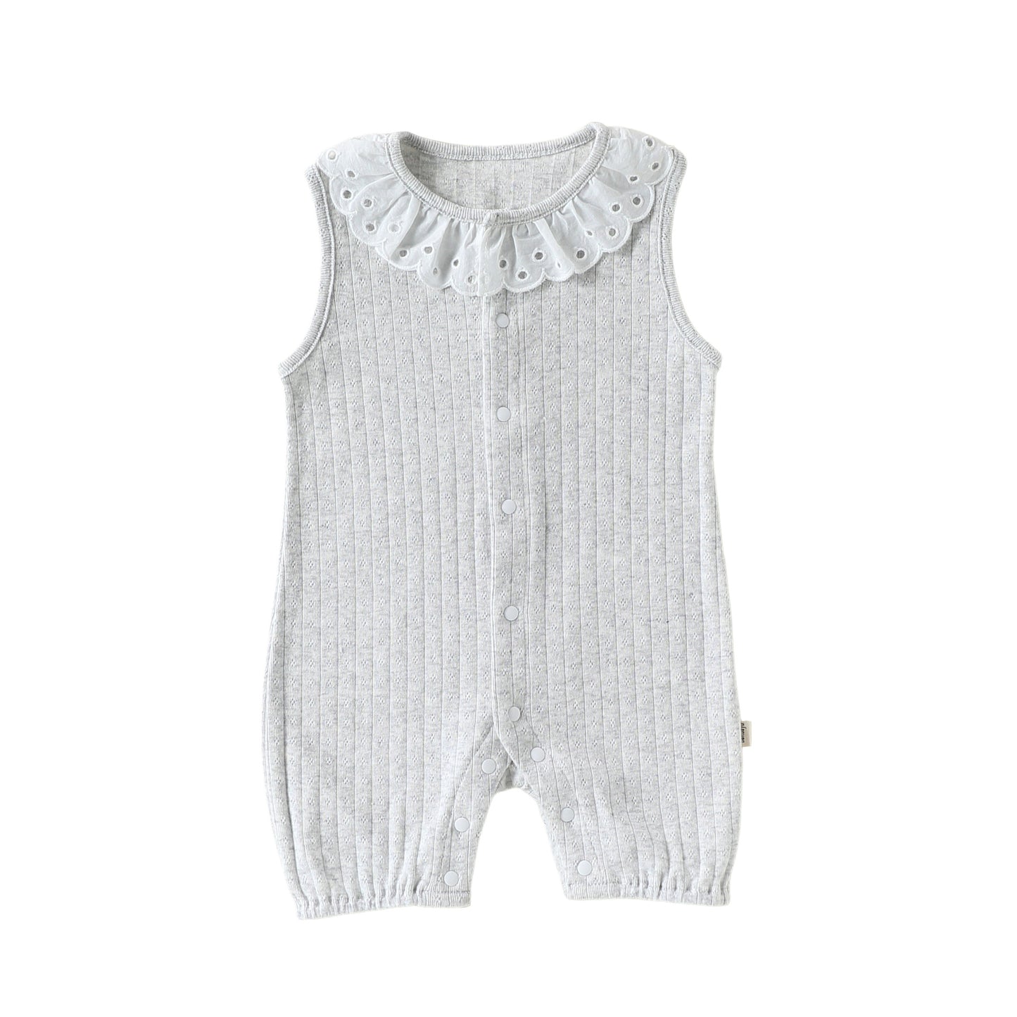 Lace Cotton Romper レース ノースリーブロンパース【mh0013027】
