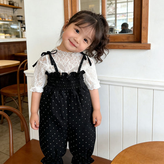 Polka Dot Baby Jumpsuit ドット柄 サロペット【mh0012504】