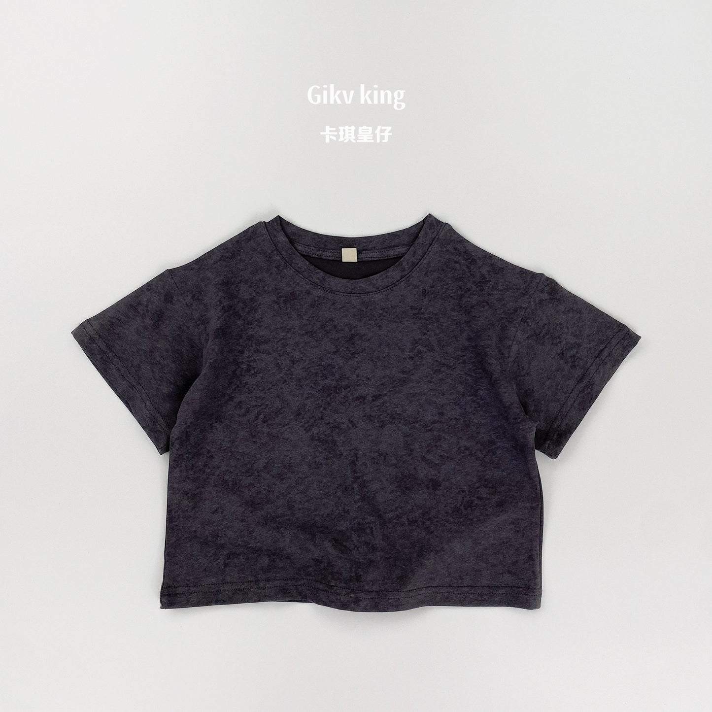 Vintage Wash Sand Texture Tee ムラ染め 半袖Tシャツ【mh0013486】