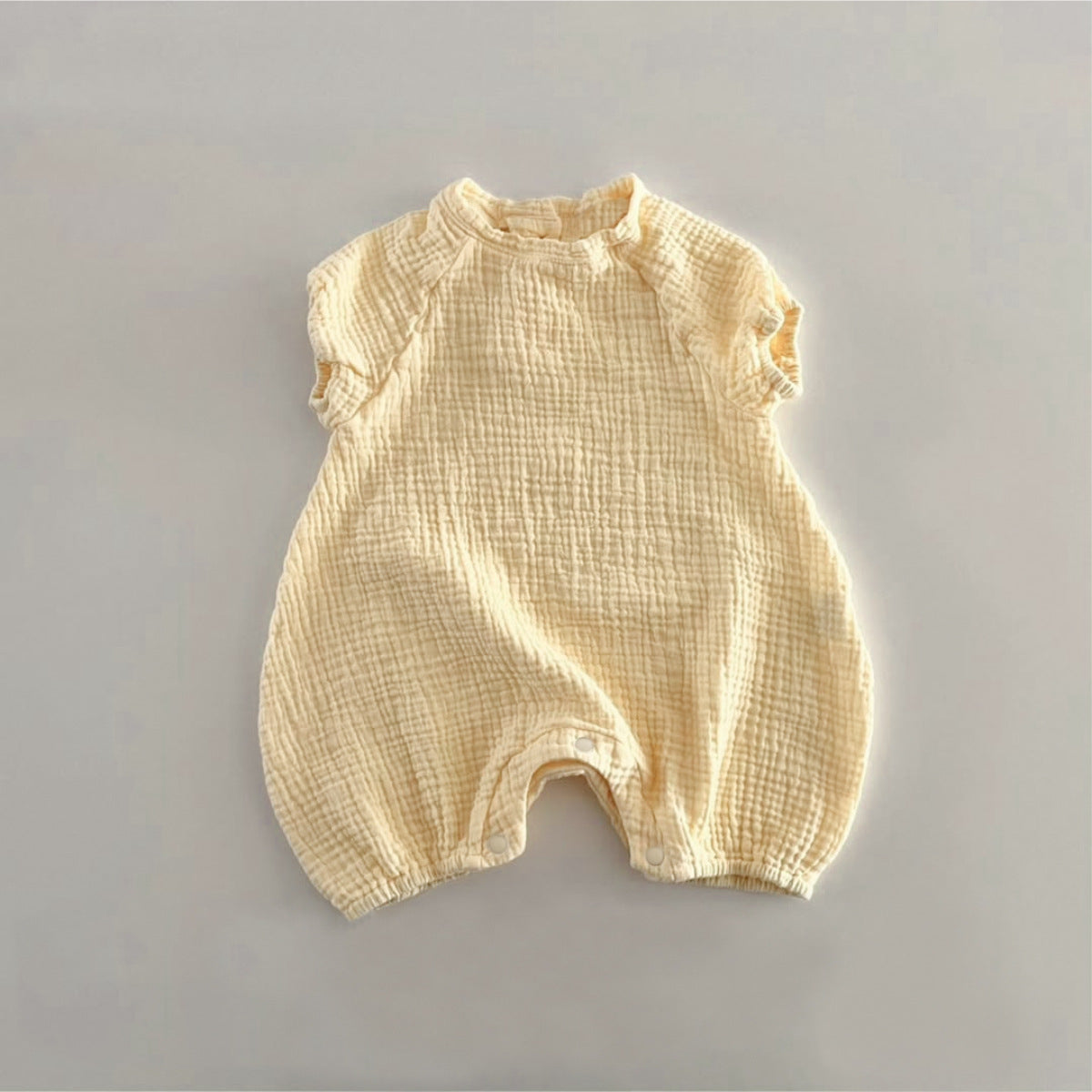 Short Sleeve Gauze Romper コクーン 半袖ロンパース【mh0013507】