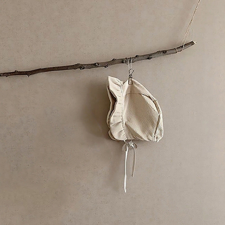 -ベビー フラワー 刺繍 ロンパース 帽子 ボンネット【mh0000082】 - mamahalo shop - 長袖ロンパース - べビー服 - 子供服 - 男の子 - 女の子