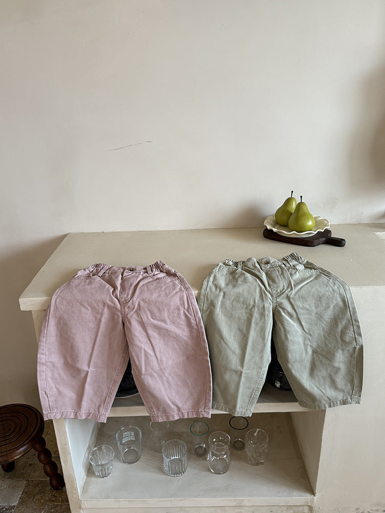 -ハートポケットルーズロングパンツ【mh0011044】 - mamahalo shop - ロングパンツ・スウェットパンツ - べビー服 - 子供服 - 男の子 - 女の子