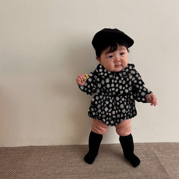 Daisy Print Top & Pants Set デイジー柄 襟付きトップス&ブルマセット【mh0012690】
