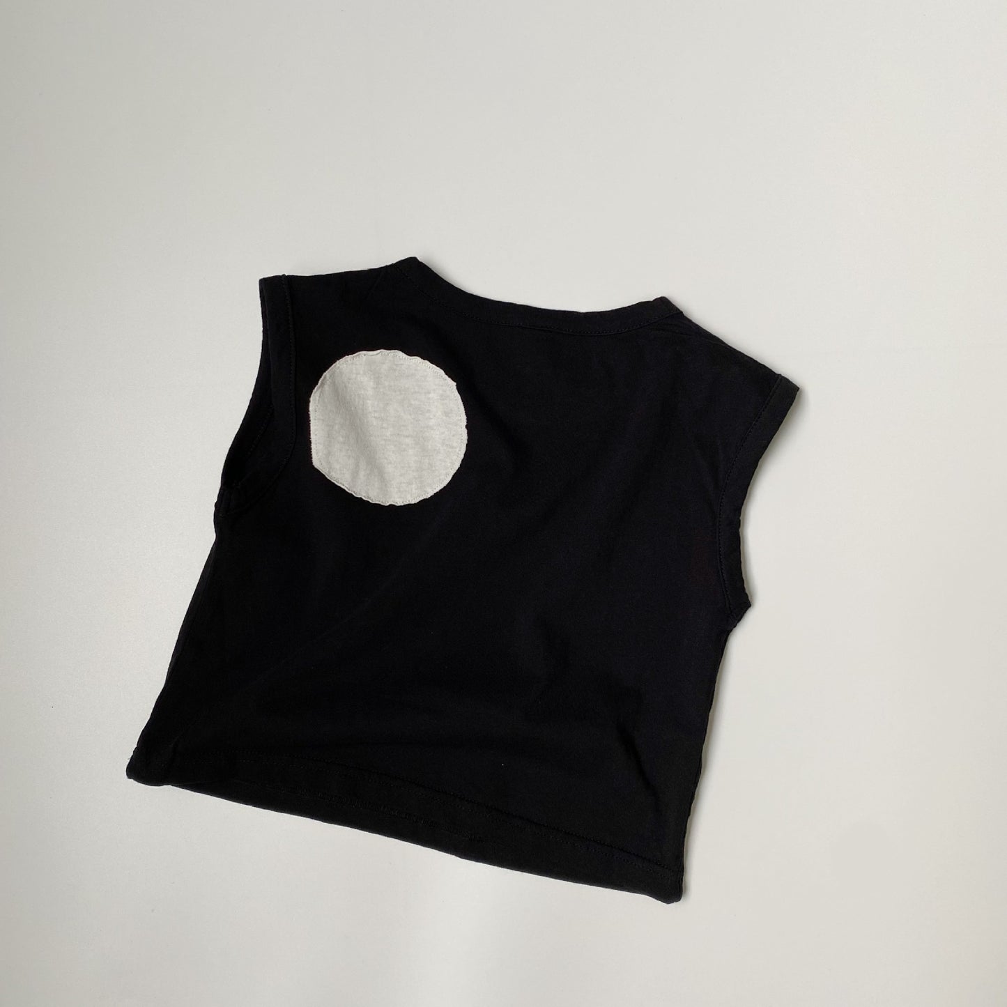 Geometric Back Patch Tank Top まるパッチ ノースリーブトップス【mh0013637】