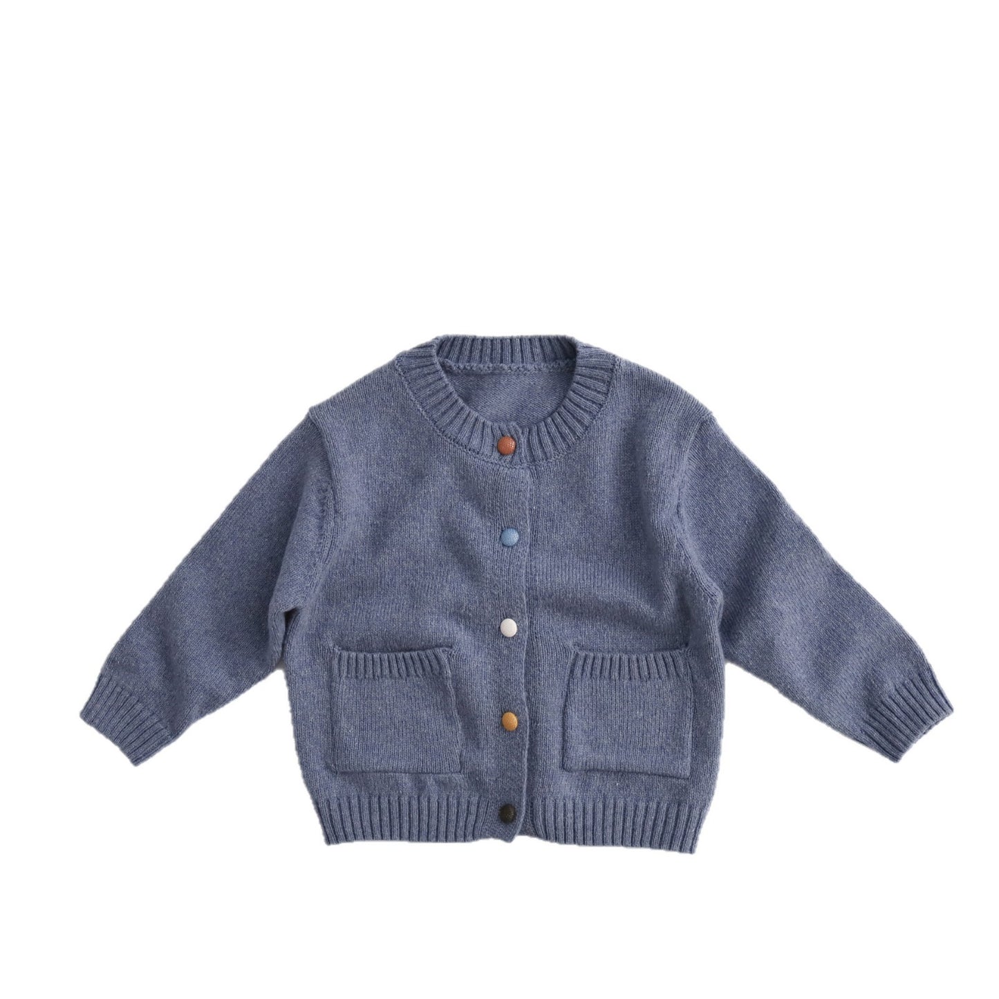 Multi-color Button Cotton Cardigan コットン ニット カーディガン【mh0012505】