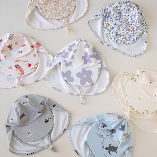 -ベビーキッズ帽子 プール帽 水遊び 日除け帽子 サンハット スイムキャップ【mh0005027】 - mamahalo shop - ベビー用帽子 - べビー服 - 子供服 - 男の子 - 女の子