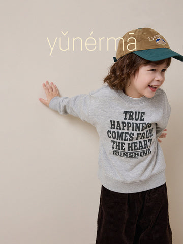 Kids' Junior Allover Print Crew Neck Sweatshirt 【mh0014257】